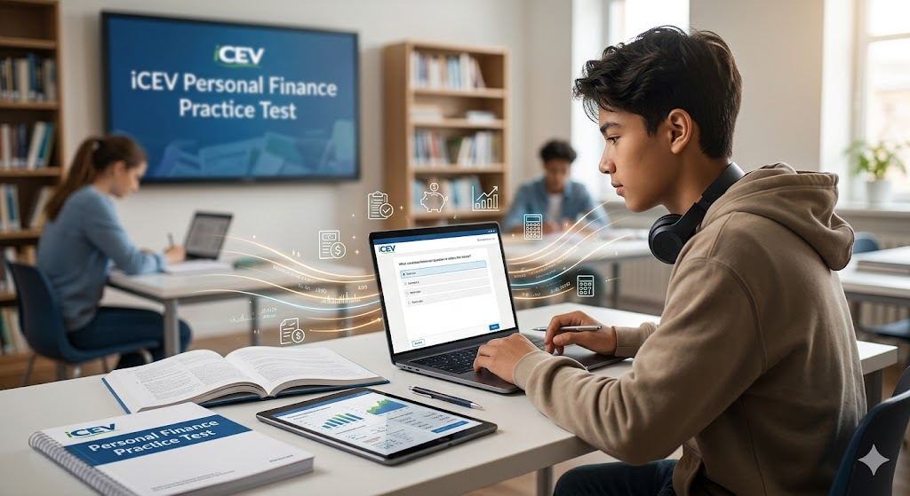 iCEV Personal Finance Practice Test Banner