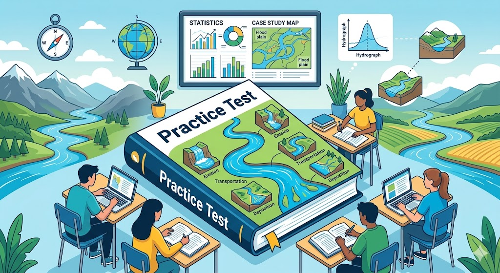 IGCSE Geography Rivers Practice Test Banner