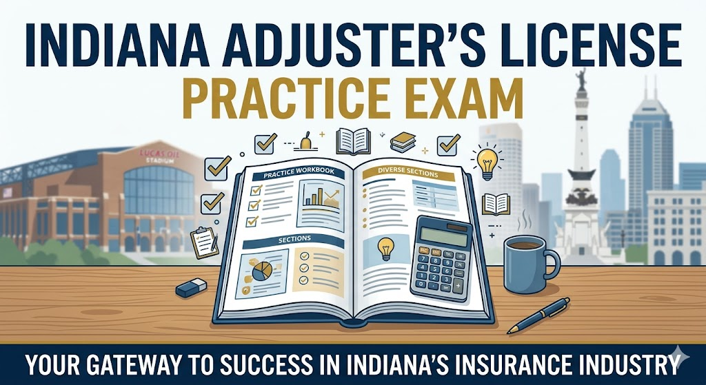Indiana Adjuster's License Practice Exam Banner