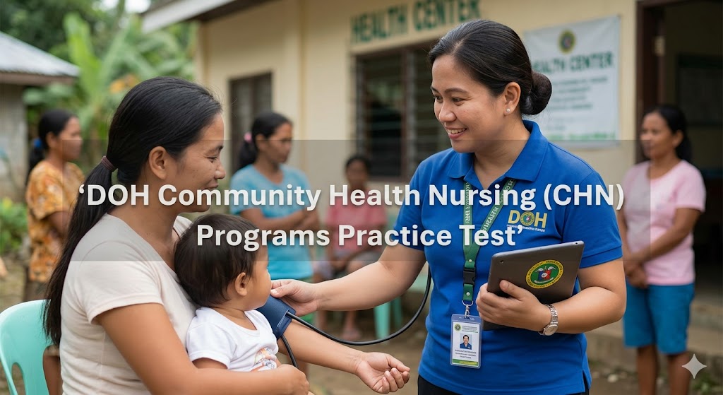 DOH Community Health Nursing (CHN) Programs Practice Test Banner