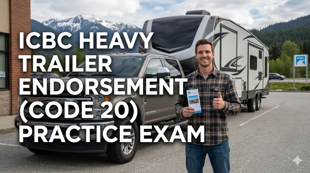 ICBC Heavy Trailer Endorsement (Code 20) Practice Test Banner