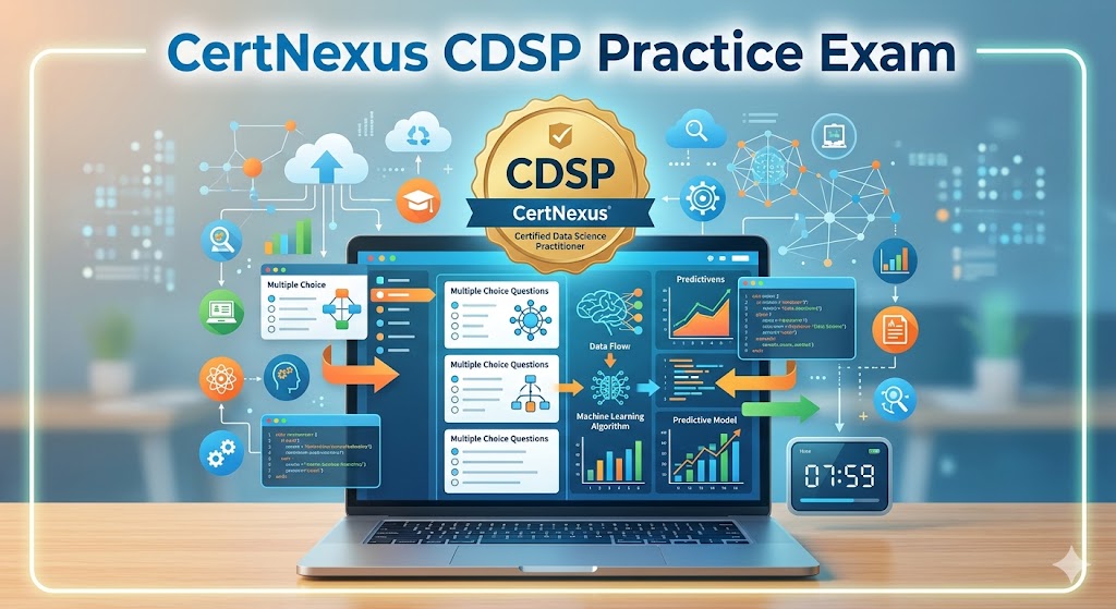 CertNexus Certified Data Science Practitioner (CDSP) Practice Exam Banner