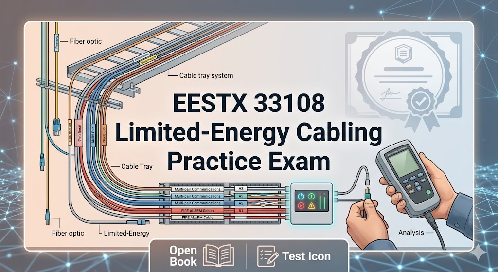 EESTX 33108 Limited‑Energy Cabling Practice Test Banner