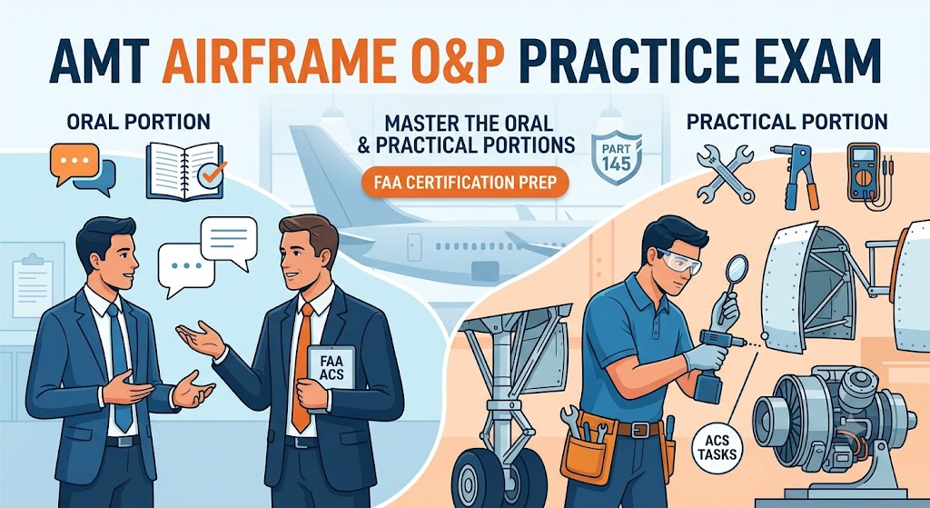 AMT Airframe Oral and Practical (O&P) Practice Test Banner