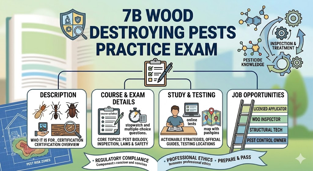 7B Wood Destroying Pests Practice Exam Banner