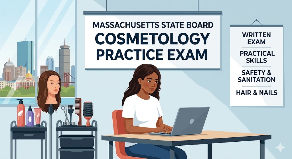 Cosmetology Practice Test – Pass the Massachusetts State Board Exam (2026 Guide) Banner