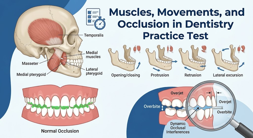 Muscles, Movements, and Occlusion in Dentistry Practice Test Banner