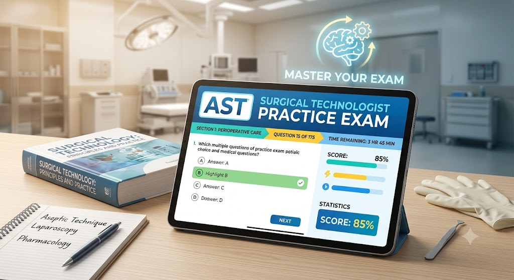 AST Surgical Technologist Practice Exam Banner