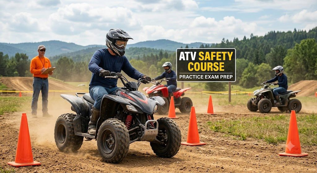 All Terrain Vehicle (ATV) Course Practice Banner