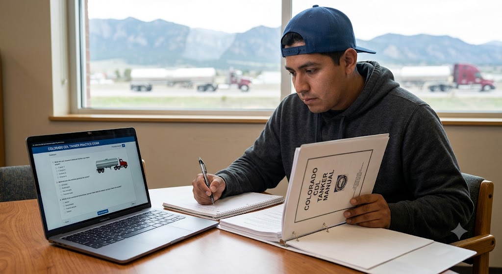 Colorado CDL Tanker Practice Test Banner