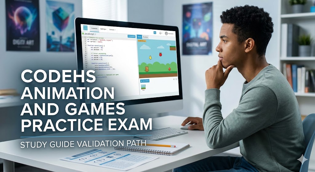 CodeHS Animation and Games Practice Test Banner
