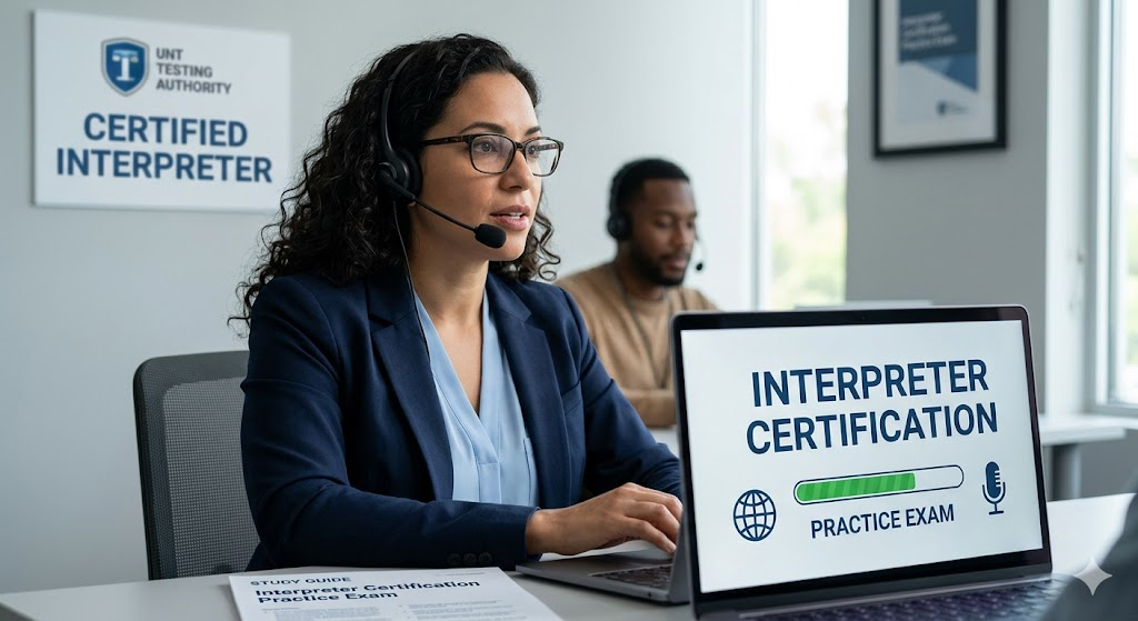 Interpreter Certification Practice Exam Banner