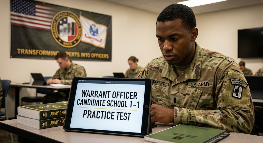 Warrant Officer Candidate School (WOCS) 1-1 Practice Test Banner