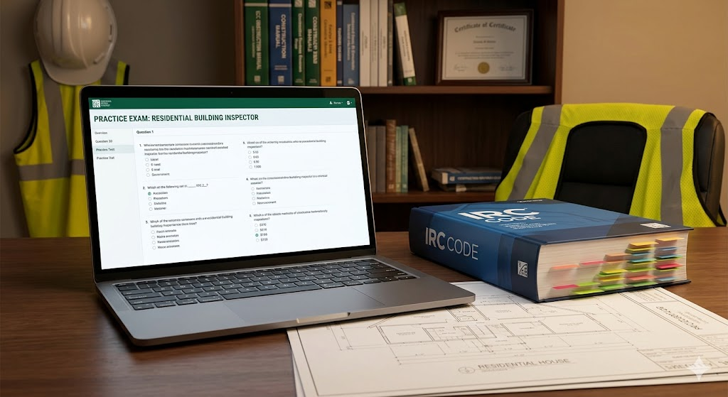 ICC Residential Building Inspector Certification Practice Exam Banner