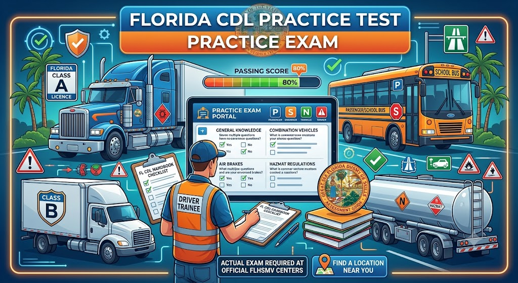 Florida CDL Practice Test Banner