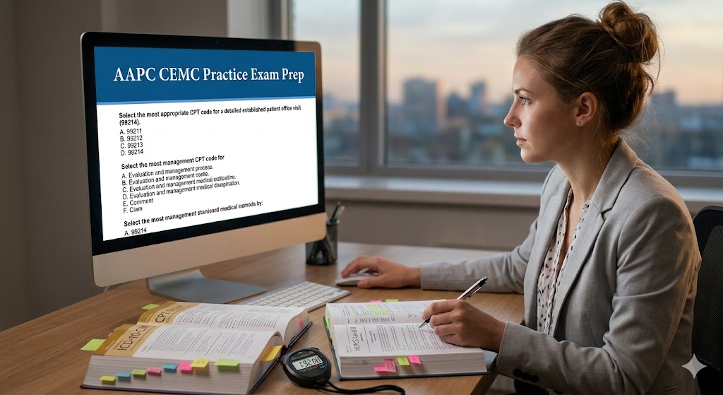 AAPC CEMC Practice Exam Prep Banner