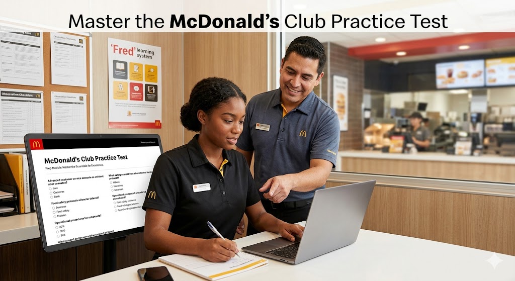 McDonald's Club Practice Test Banner
