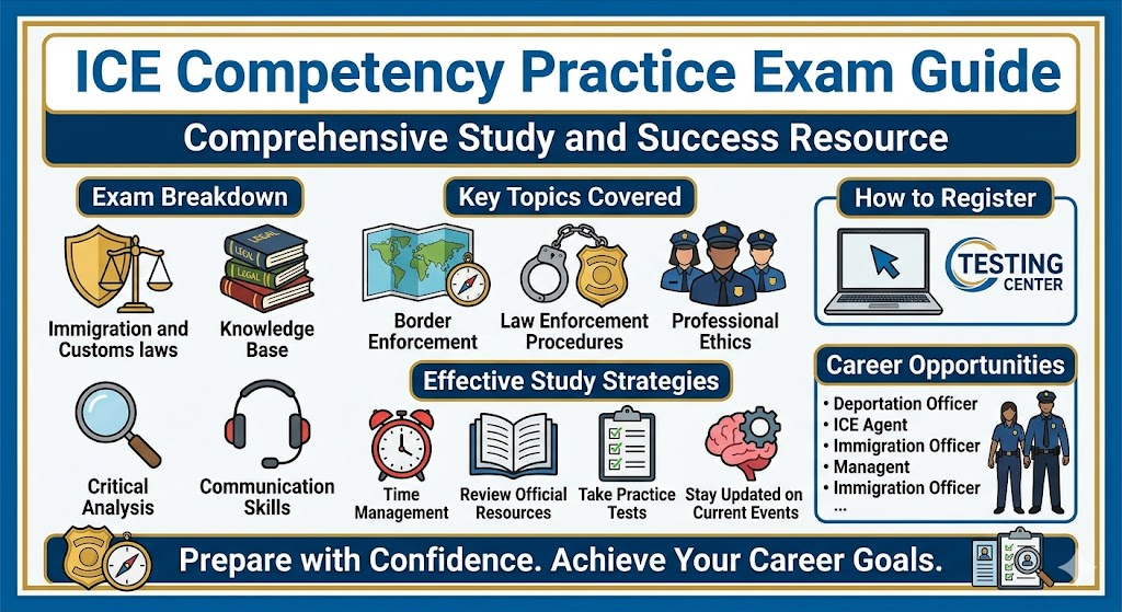 Immigration and Customs Enforcement (ICE) Competency Practice Exam Banner