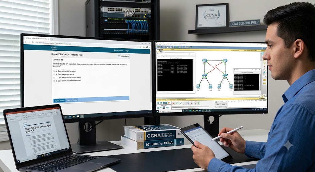 Cisco Practice Test & Exam Prep Banner