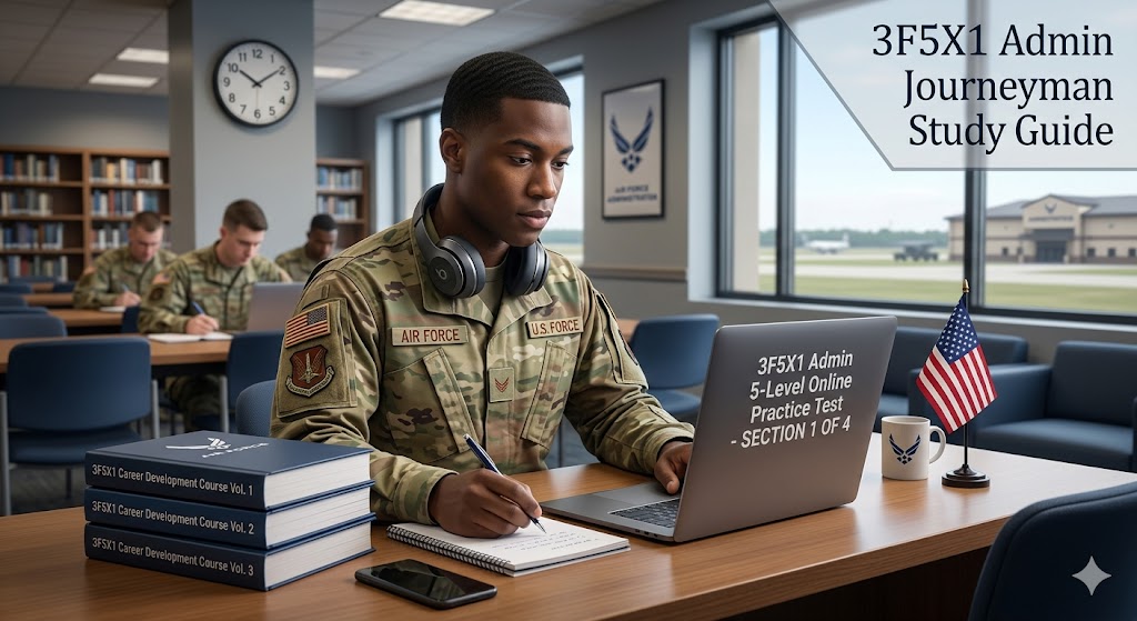 3F5X1 Admin 5-Level Practice Exam Banner