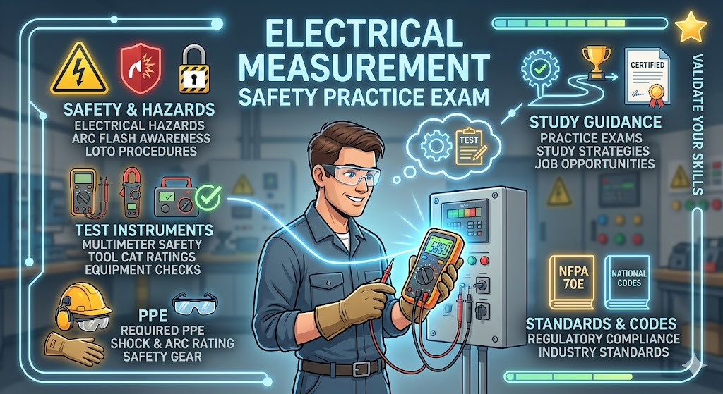 Electrical Measurement Safety Practice Test Banner