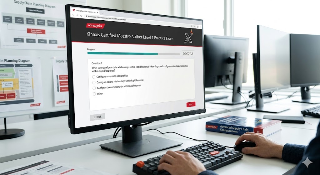 Kinaxis Certified Maestro Author Level 1 Practice Test Banner
