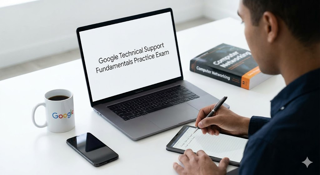 Google IT Support Professional Certification – Technical Support Fundamentals Practice Test Banner