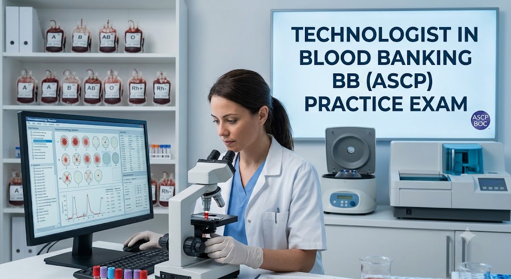 Technologist in Blood Banking (BB (ASCP)) Practice Test Banner