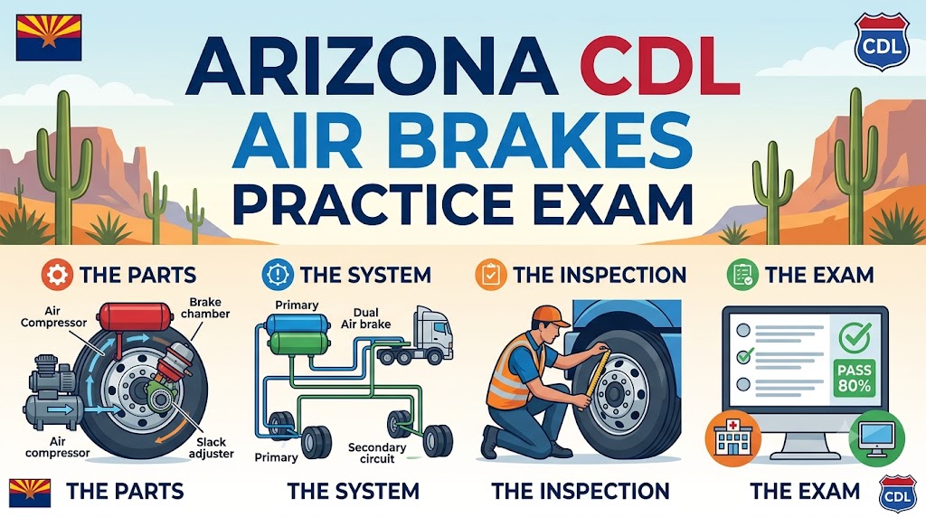 Arizona CDL Air Brakes Practice Test Banner