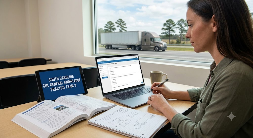 South Carolina CDL General Knowledge Practice Test 3 Banner