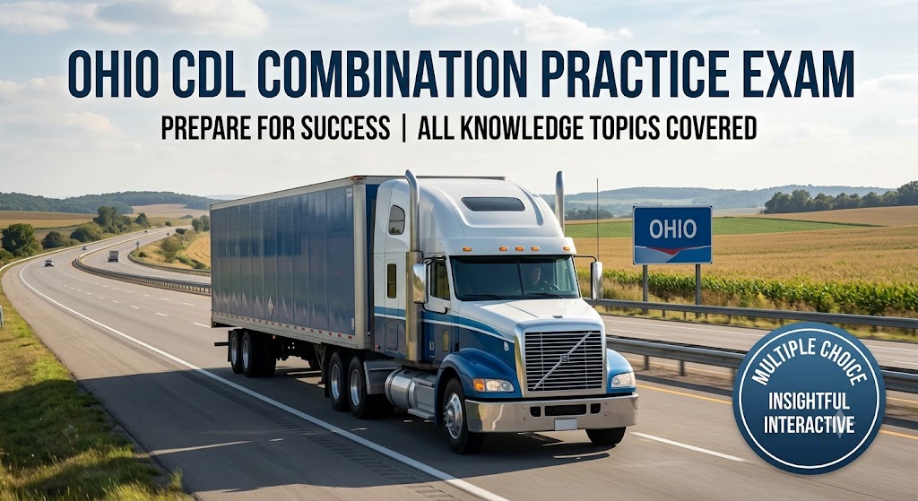 Ohio CDL Combination Practice Test Banner
