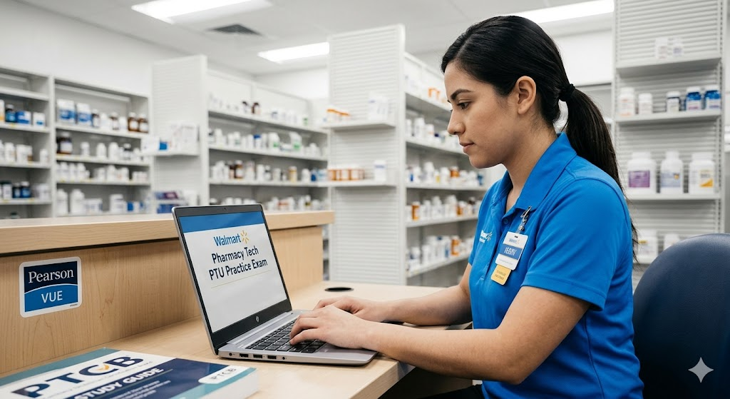 Walmart Pharmacy Tech PTU Practice Test Banner