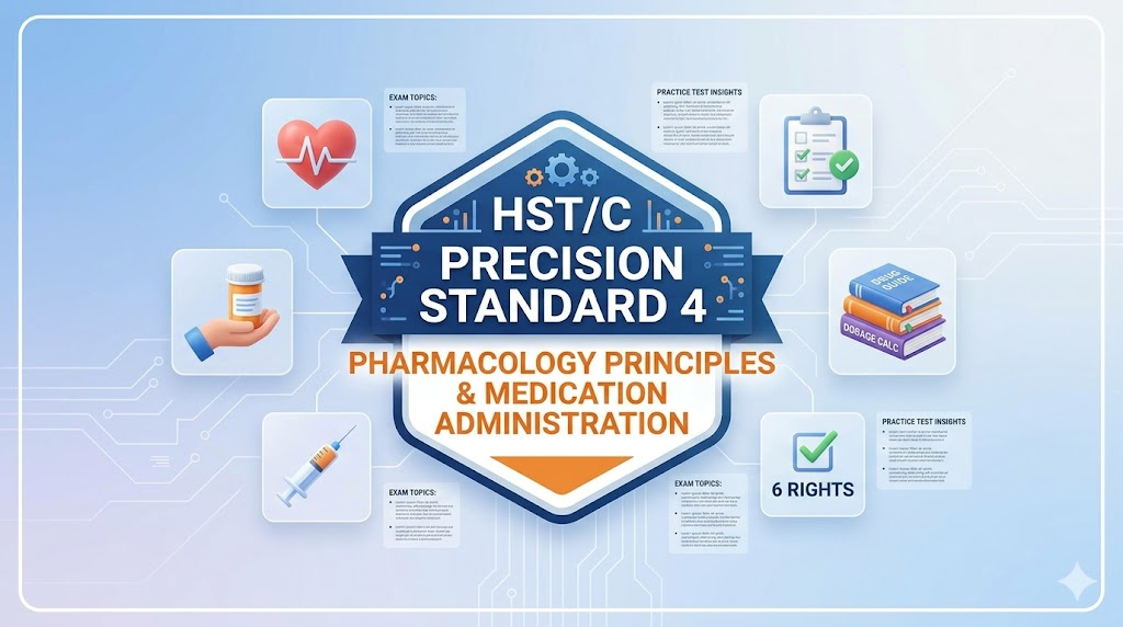 HST/C Precision Standard 4 – Pharmacology Principles & Medication Administration Practice Test Banner