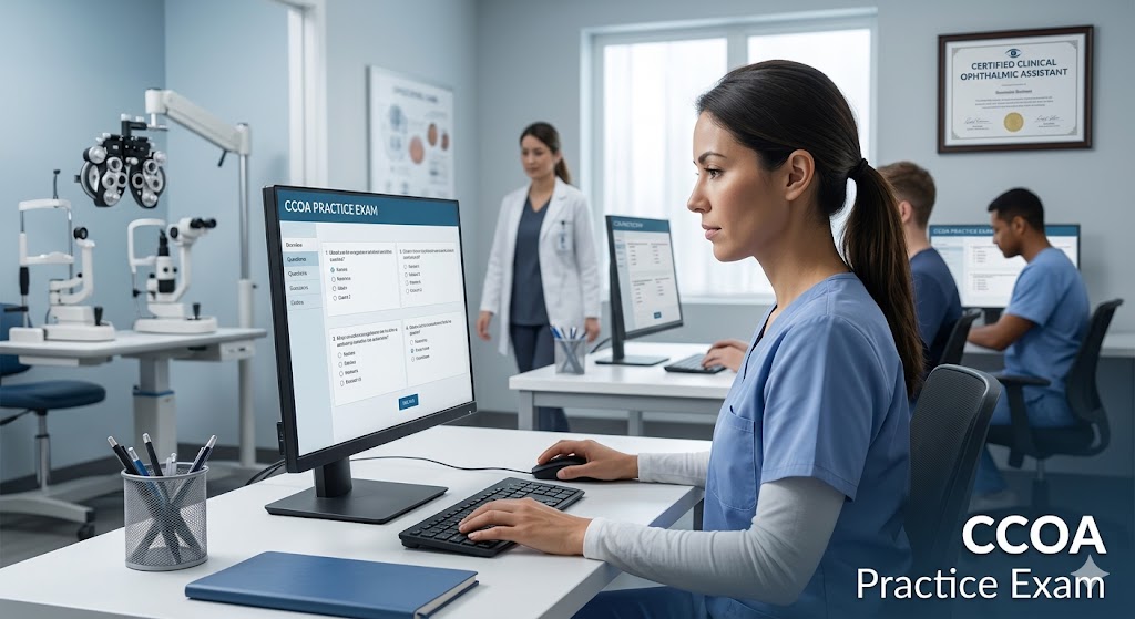 Certified Clinical Ophthalmic Assistant (CCOA) Practice Exam Banner