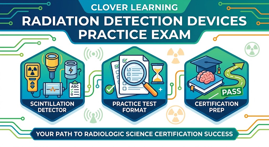 Clover Learning Radiation Detection Devices Practice Exam Banner