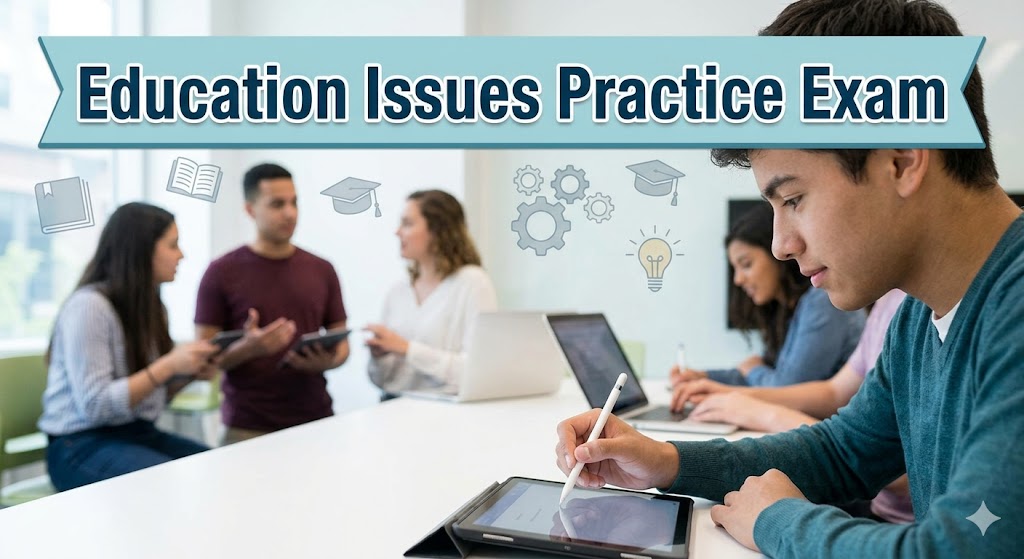 Education Issues Practice Test Banner