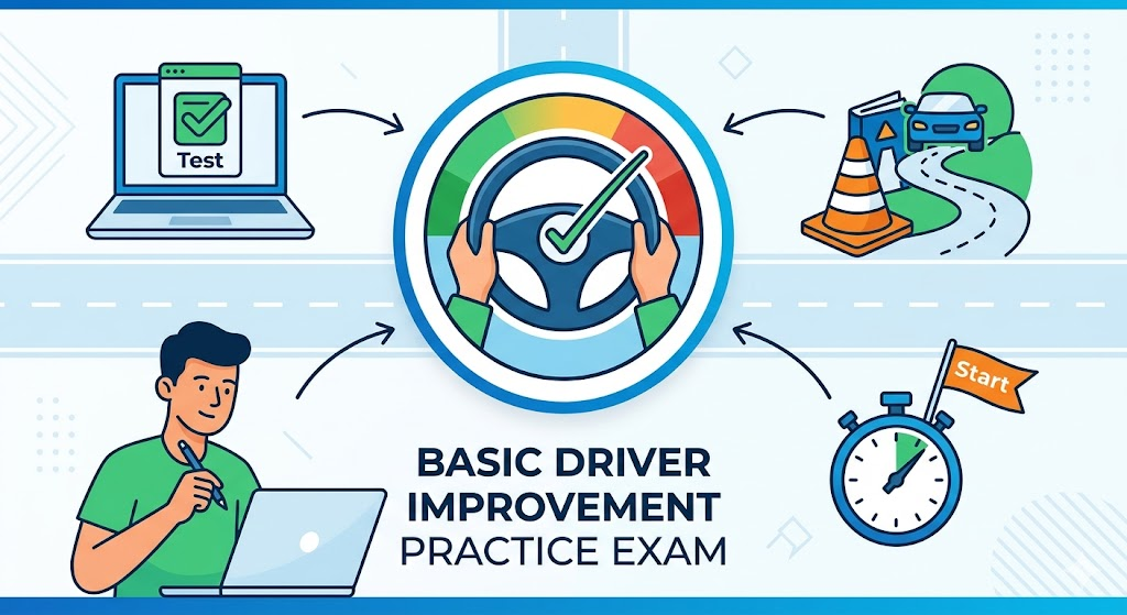 Basic Driver Improvement Practice Test Banner