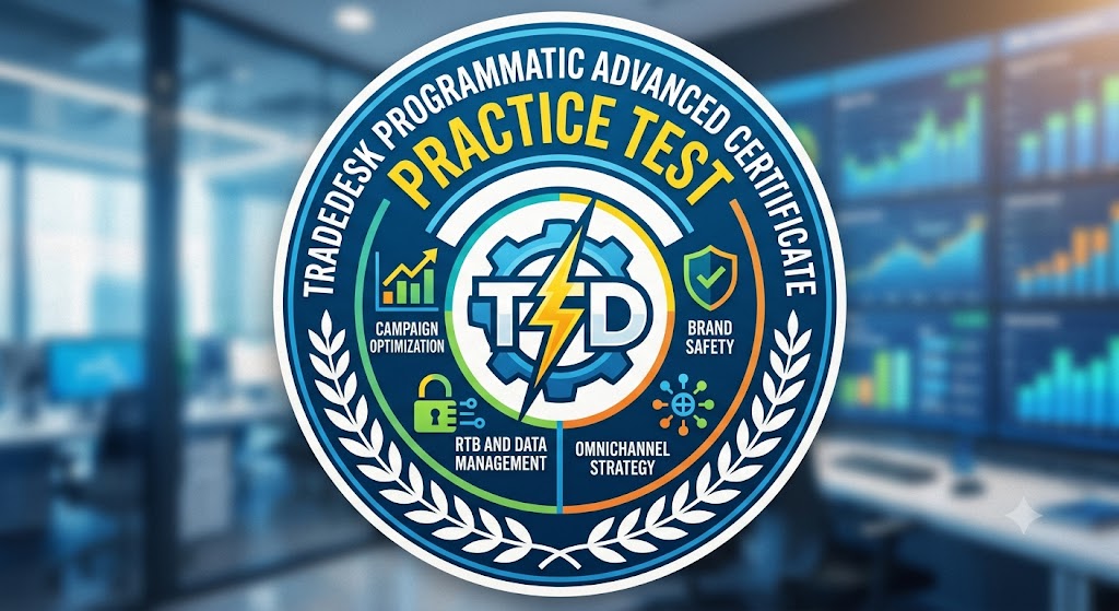 TradeDesk Programmatic Advanced Certificate Practice Test Banner