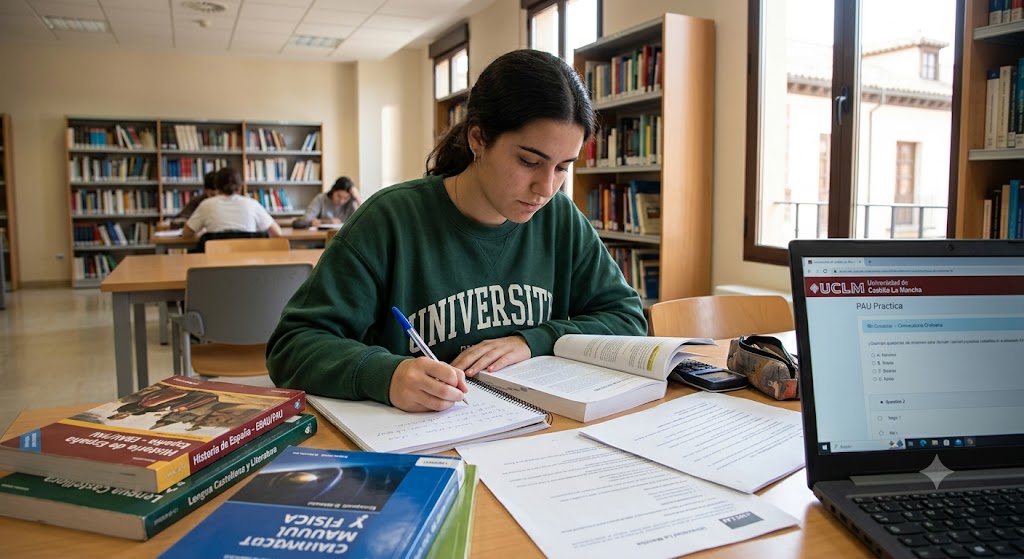 Castilla La Mancha PAU Practice Test & Exam Prep | Spain Banner