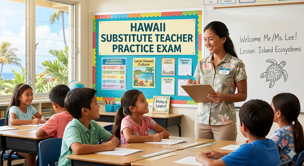 Hawaii Substitute Teacher Practice Exam Banner