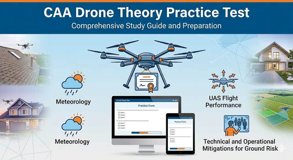 CAA Drone Theory Practice Test Banner
