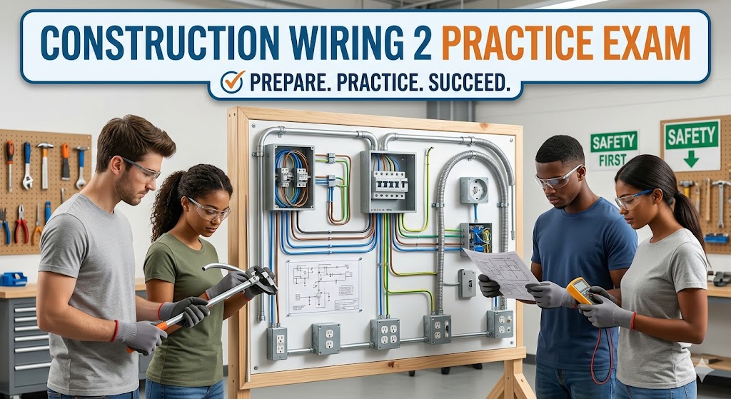 Construction Wiring 2 Practice Test Banner