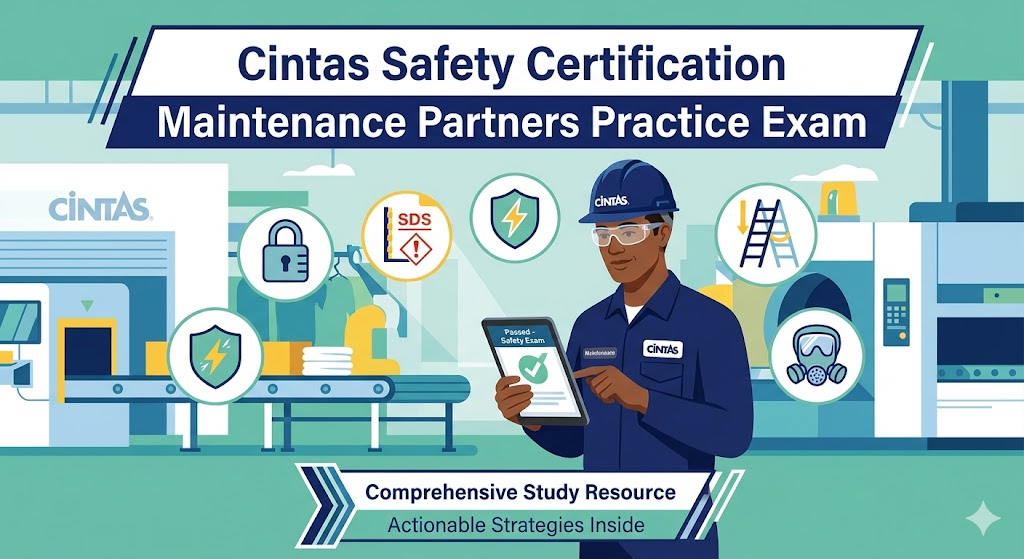 Cintas Safety Certification for Maintenance Partners Practice Test Banner