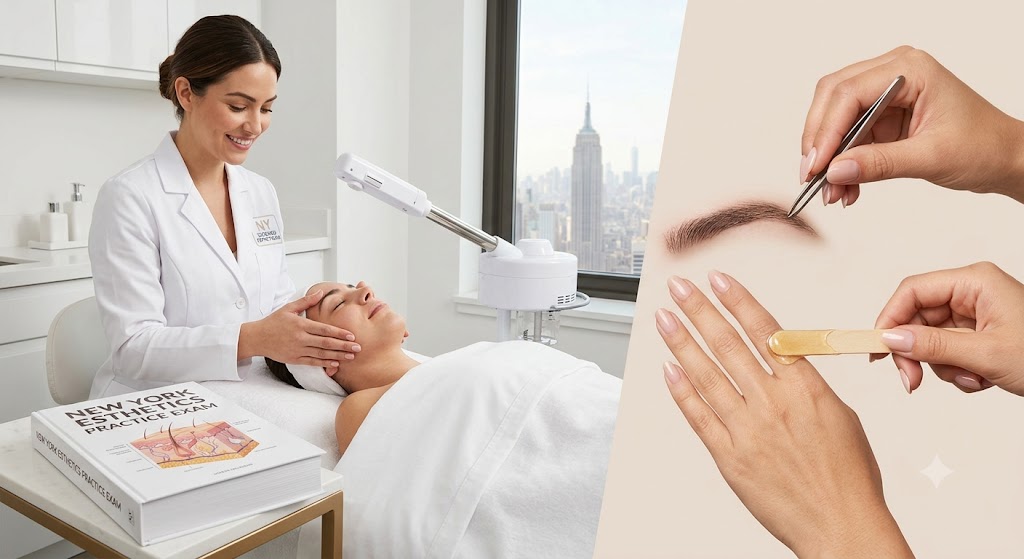 Free New York Esthetics Practice Exam Prep Banner