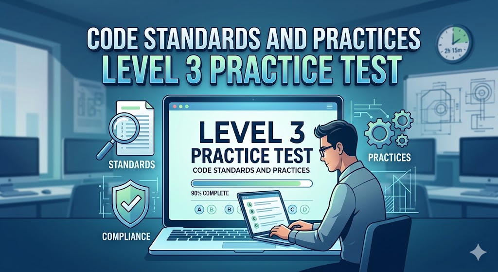 Code Standards and Practices Level 3 Practice Test Banner
