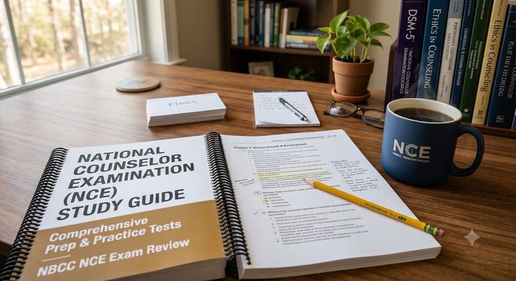 National Counselor Exam Practice Test 2026 Official Study Guide (PDF) Banner