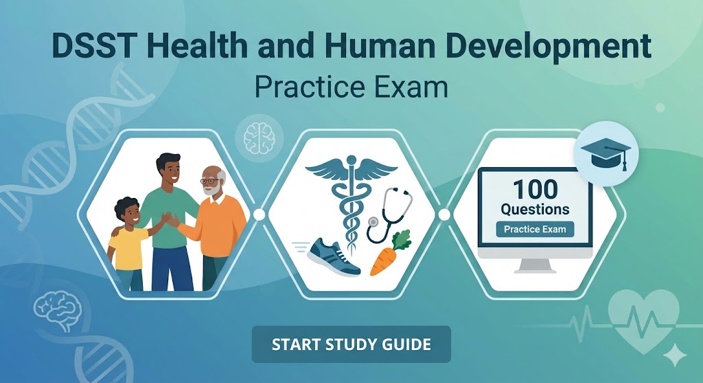 DSST Health and Human Development Practice Exam Banner