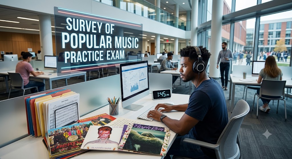 Survey of Popular Music Practice Test Banner