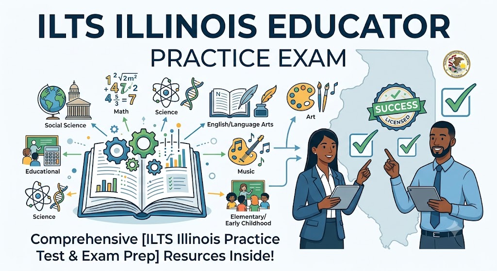 Ilts Illinois Practice Test & Exam Prep Banner