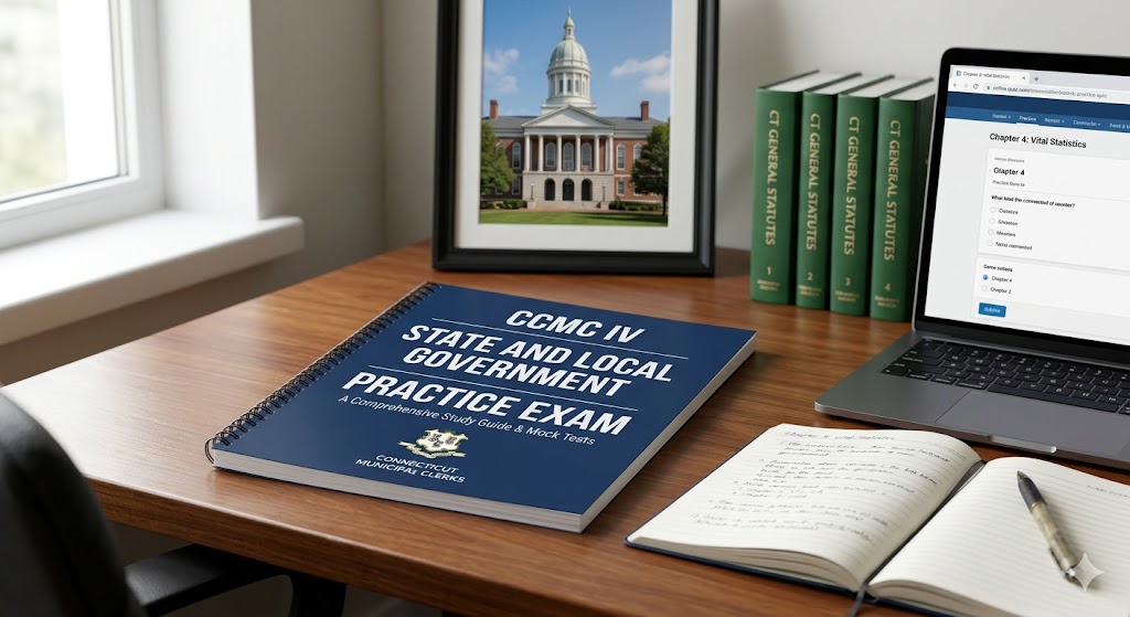 Certified Connecticut Municipal Clerk (CCMC) IV: State and Local Government Practice Test Banner